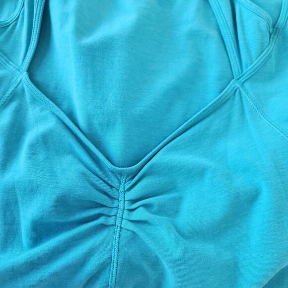 Lululemon Go For It Dress Turquoise Size 4 Cutout Back Sleeveless Athletic - Picture 6 of 7